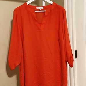 Coral color blouse